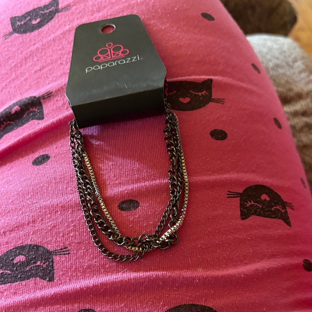 Paparazzi Black and Silver Bracelet